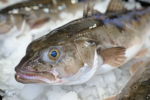 生鮮海鮮水產(chǎn)鱈魚(yú)海鮮 攝影圖